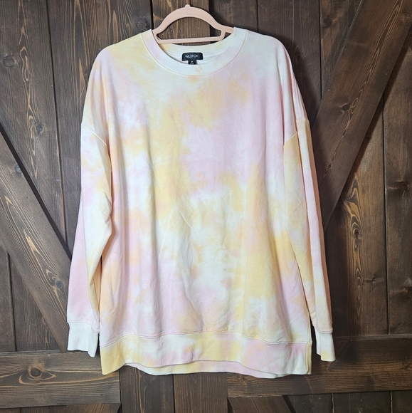 Wildfox Tie-Dye RoadTrip Crew Neck Oversized Sweatshirt Womens Size Medium - Picture 1 of 7